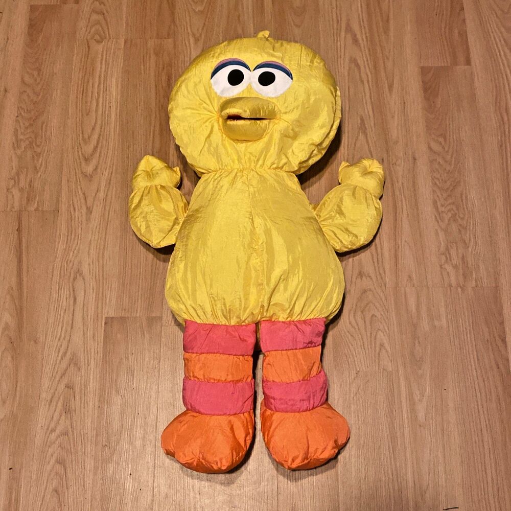 Vtg 1995 Playskool 24" Puffalumps Style Rare HTF Sesame Street Big Bird Plush